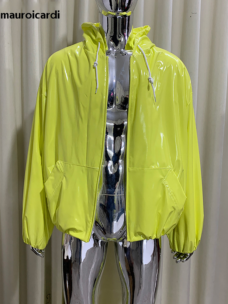 Veste en cuir brillant surdime - Streetwear Brand Clothing avis et prix